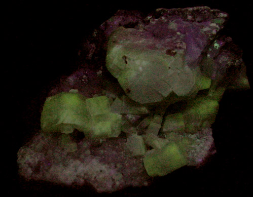 Apophyllite on Calcite from New Street Quarry, Paterson, Passaic County, New Jersey