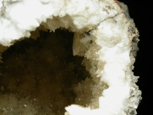 Calcite on Datolite from Millington Quarry, Bernards Township, Somerset County, New Jersey