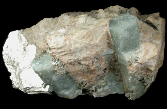 Beryl in Albite with Muscovite from Ham and Weeks Quarry, Wakefield, Carroll County, New Hampshire