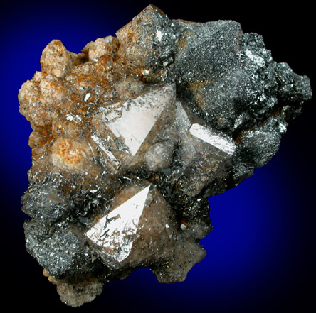 Hematite on Quartz from Max Tessmer Farm, Chub Lake, near Hailesboro, Gouverneur, St. Lawrence County, New York