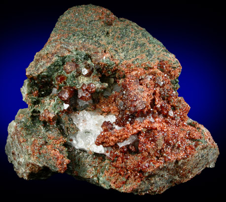 Grossular Garnet and Diopside from Old Mine Plaza construction site, Mine Hill, Trumbull, Fairfield County, Connecticut