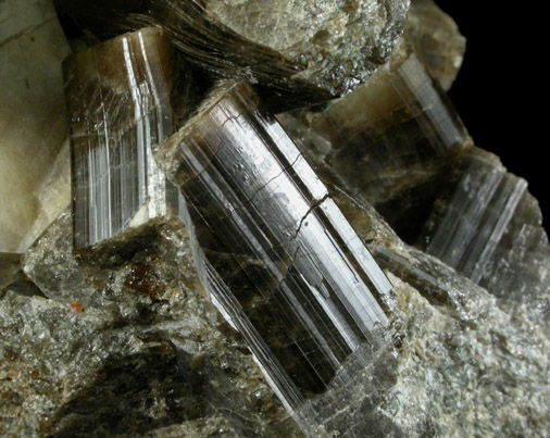 Vesuvianite with Meionite from Goodall Farm Quarry, 600 m. Pit, Sanford, York County, Maine