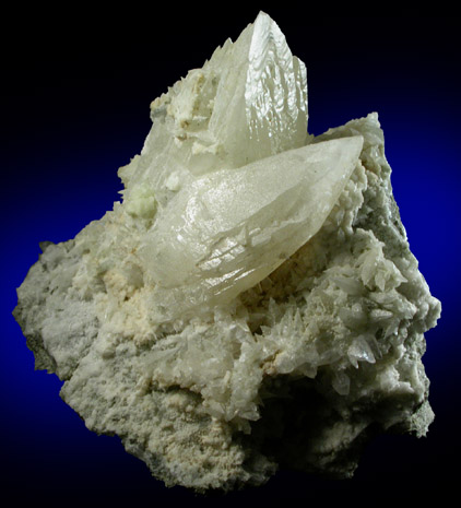 Calcite with Prehnite from Millington Quarry, Bernards Township, Somerset County, New Jersey