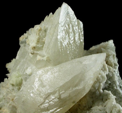 Calcite with Prehnite from Millington Quarry, Bernards Township, Somerset County, New Jersey