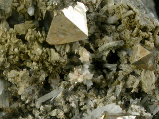 Pyrite, Albite, Quartz, Hematite, Sphalerite from Bull's Ferry Road condominium construction site, North Bergen, Hudson County, New Jersey