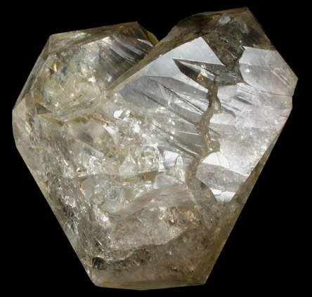 Quartz var. Herkimer Diamond with filiform inclusion from Eastern Rock Products Quarry (Benchmark Quarry), St. Johnsville, Montgomery County, New York