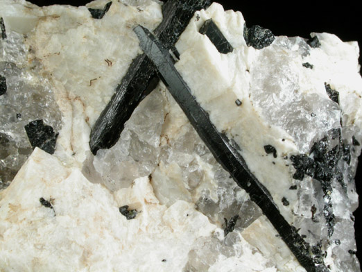 Schorl Tourmaline from La Flamme Quarry, Minot, Androscoggin County, Maine