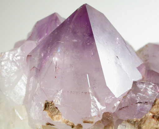 Quartz var. Amethyst from O and G Industries Southbury Quarry, Southbury, New Haven County, Connecticut