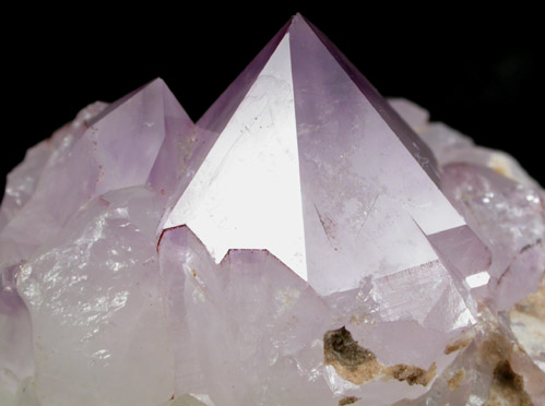 Quartz var. Amethyst from O and G Industries Southbury Quarry, Southbury, New Haven County, Connecticut