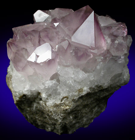 Quartz var. Amethyst from O and G Industries Southbury Quarry, Southbury, New Haven County, Connecticut