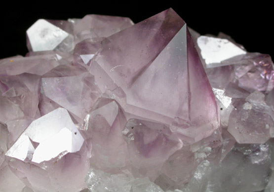 Quartz var. Amethyst from O and G Industries Southbury Quarry, Southbury, New Haven County, Connecticut