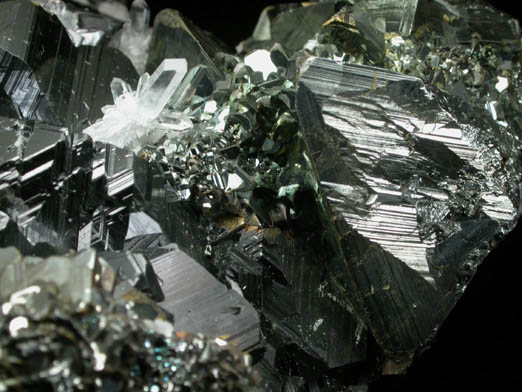 Tetrahedrite, Quartz, Sphalerite, Pyrite from Casapalca District, Huarochiri Province, Peru