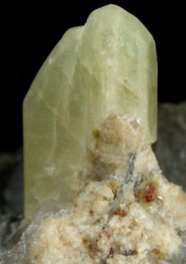 Beryl in Quartz from Clark Quarry, Alstead District, Cheshire County, New Hampshire