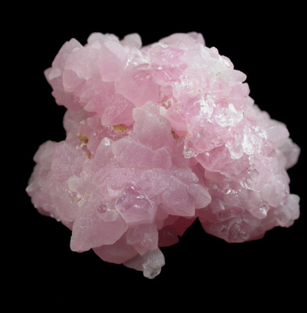 Quartz var. Rose Quartz Crystals from Rose Quartz Locality, Plumbago Mountain, Oxford County, Maine