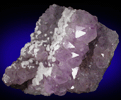 Quartz var. Amethyst with Calcite from Alto Uruguai, Rio Grande do Sul, Brazil