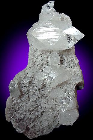 Apophyllite on Quartz from Pune District, Maharashtra, India