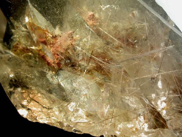 Quartz with Rutile inclusions (Rutilated Quartz) from Novo Horizonte, Bahia, Brazil