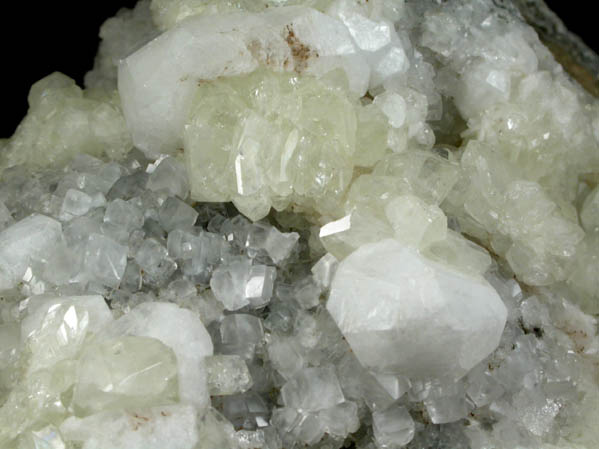 Analcime, Datolite, Calcite from New Street Quarry, Paterson, Passaic County, New Jersey