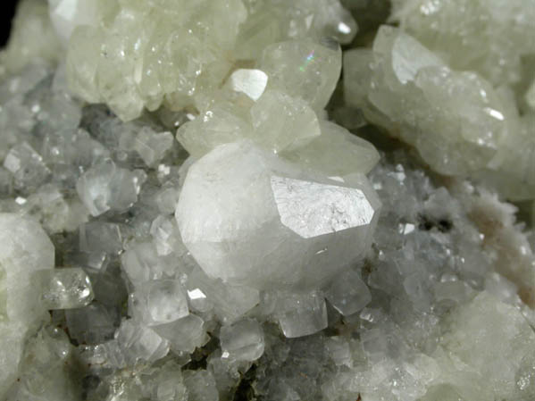 Analcime, Datolite, Calcite from New Street Quarry, Paterson, Passaic County, New Jersey