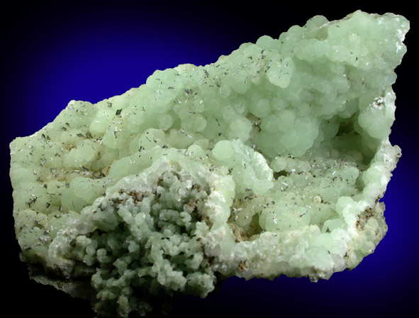 Prehnite pseudomorphs after Anhydrite crystals with Babingtonite from Upper New Street Quarry, Paterson, Passaic County, New Jersey