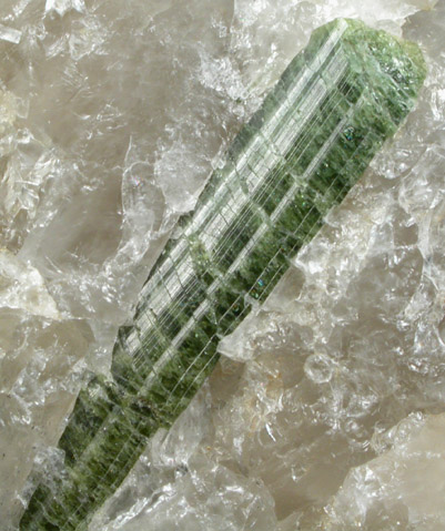 Elbaite Tourmaline in Quartz from White Rocks Quarry, Middletown, Middlesex County, Connecticut