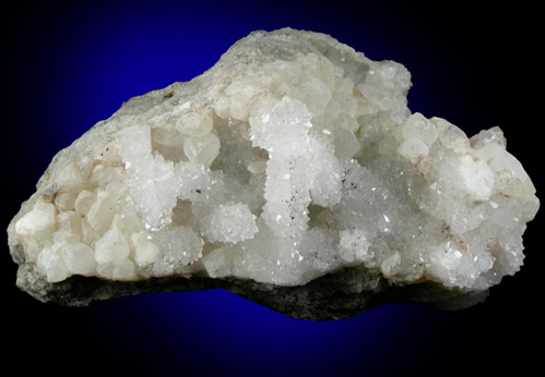 Quartz pseudomorphs after Anhydrite with Calcite from O and G Industries Southbury Quarry, Southbury, New Haven County, Connecticut