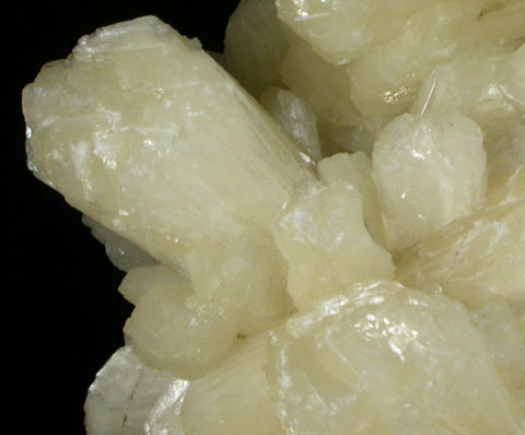 Stilbite and Calcite over Fluorite from Thomaston Dam Railroad Cut, Thomaston, Litchfield County, Connecticut