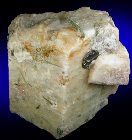 Beryl, Elbaite Tourmaline, Columbite-(Fe) from Gillette Quarry, Haddam, Middlesex County, Connecticut