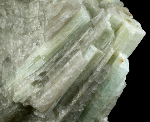 Beryl in Quartz from Hollow Knoll Pegmatite, East Hampton, Middlesex County, Connecticut