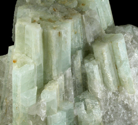 Beryl in Quartz from Hollow Knoll Pegmatite, East Hampton, Middlesex County, Connecticut