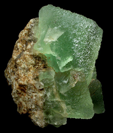 Fluorite on Quartz from Felix Mine, Azusa, Los Angeles County, California