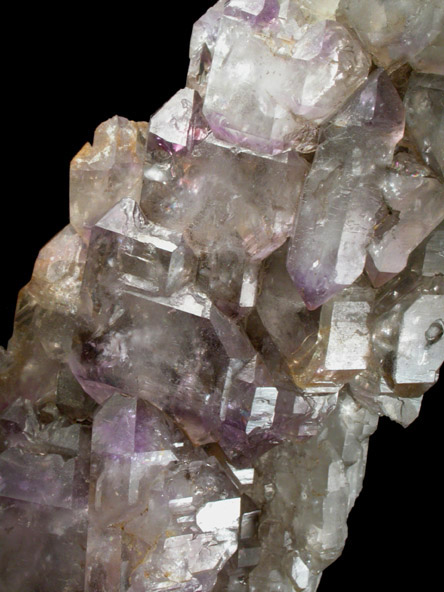 Quartz var. Amethyst on Smoky Quartz from Little Gem Mine, Upper Rader Creek, Jefferson County, Montana