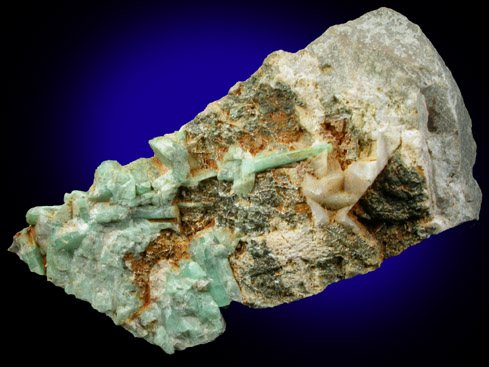 Beryl var. Emerald from Broken Trail Battlestar Mine, Rock Creek, Mineral County, Montana