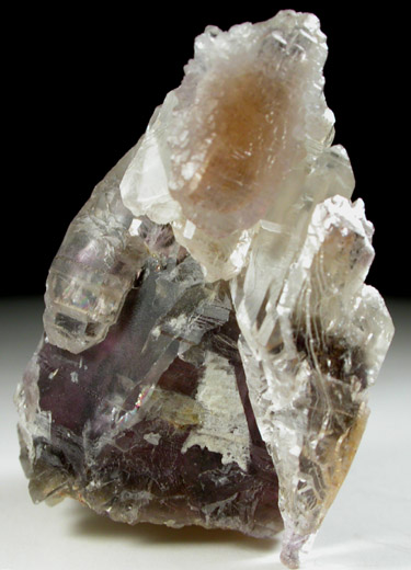 Quartz var. Amethyst with Quartz overgrowth from Big Daddy Claim, Jefferson County, Montana