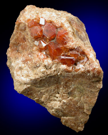 Grossular Garnet from Garnet exposure 175 m. SW of West Redding train station, Fairfield County, Connecticut