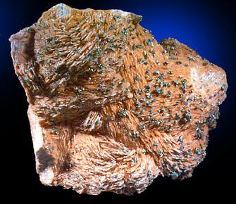 Barite with Pyrite and Chalcopyrite from Caeclie, near Nabbney, Germany