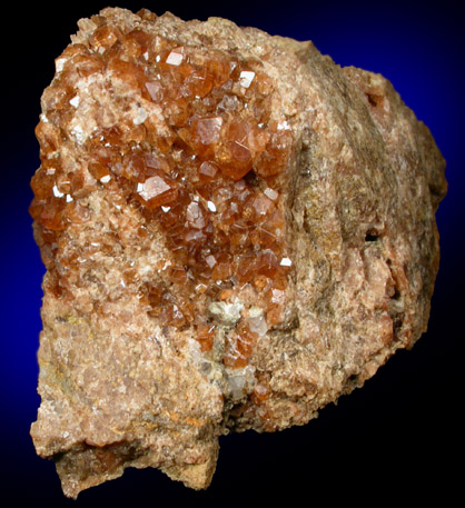 Grossular Garnet from Garnet exposure 175 m. SW of West Redding train station, Fairfield County, Connecticut