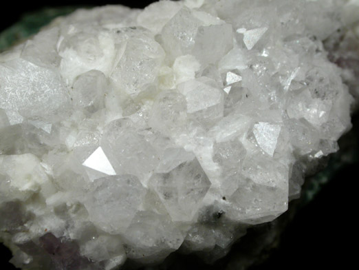 Quartz with Heulandite from Prospect Park Quarry, Prospect Park, Passaic County, New Jersey