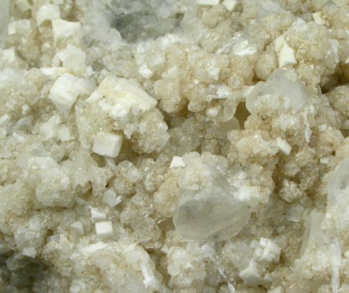 Calcite, Heulandite, Laumontite from Upper New Street Quarry, Paterson, Passaic County, New Jersey