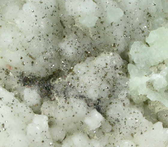 Datolite with Pyrite from Millington Quarry, Bernards Township, Somerset County, New Jersey