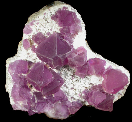 Fluorite on Quartz from Pine Canyon deposit, Burro Mountains, Grant County, New Mexico