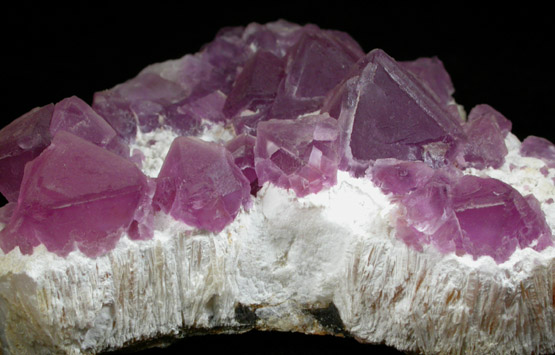 Fluorite on Quartz from Pine Canyon deposit, Burro Mountains, Grant County, New Mexico