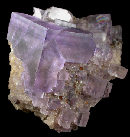 Fluorite with Sphalerite from Rosiclare Sub-District, Hardin County, Illinois