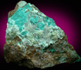 Quartz on Chrysocolla from Morenci Mine, Clifton District, Greenlee County, Arizona