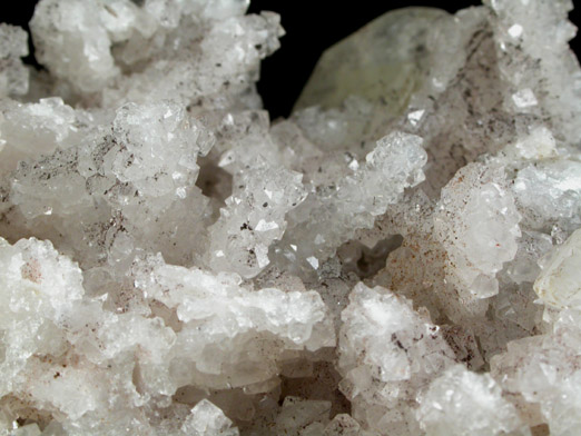 Quartz pseudomorphs after Anhydrite with Calcite from O and G Industries Southbury Quarry, Southbury, New Haven County, Connecticut