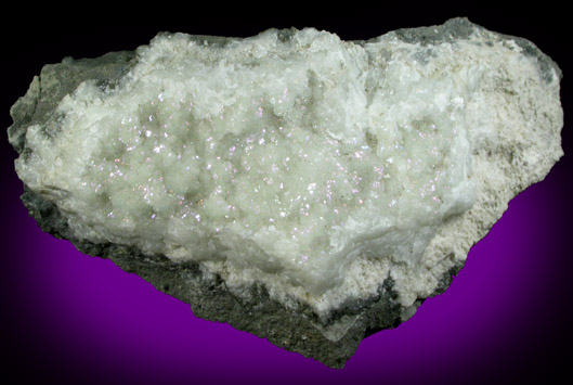 Datolite with iridescent surfaces from Millington Quarry, Bernards Township, Somerset County, New Jersey