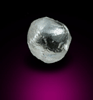 Diamond (0.49 carat colorless complex crystal) from Oranjemund District, southern coastal Namib Desert, Namibia