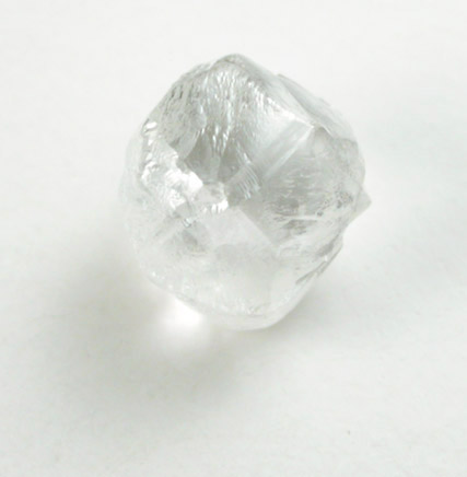 Diamond (0.49 carat colorless complex crystal) from Oranjemund District, southern coastal Namib Desert, Namibia