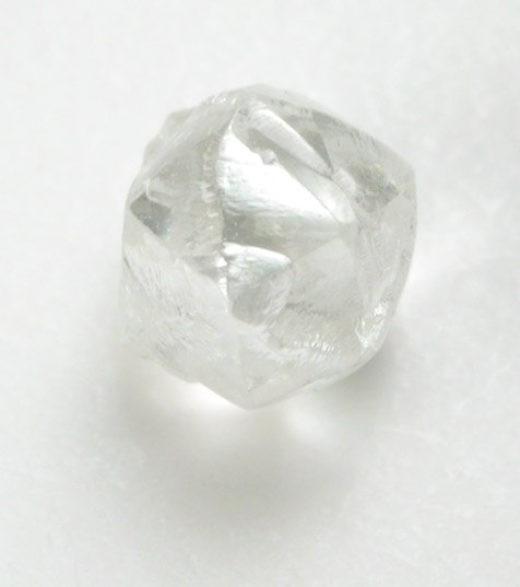 Diamond (0.57 carat colorless tetrahexahedral crystal) from Oranjemund District, southern coastal Namib Desert, Namibia