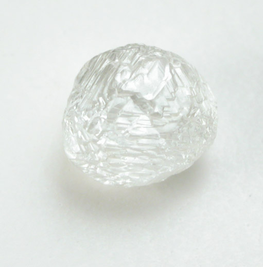 Diamond (0.52 carat colorless complex crystal) from Oranjemund District, southern coastal Namib Desert, Namibia